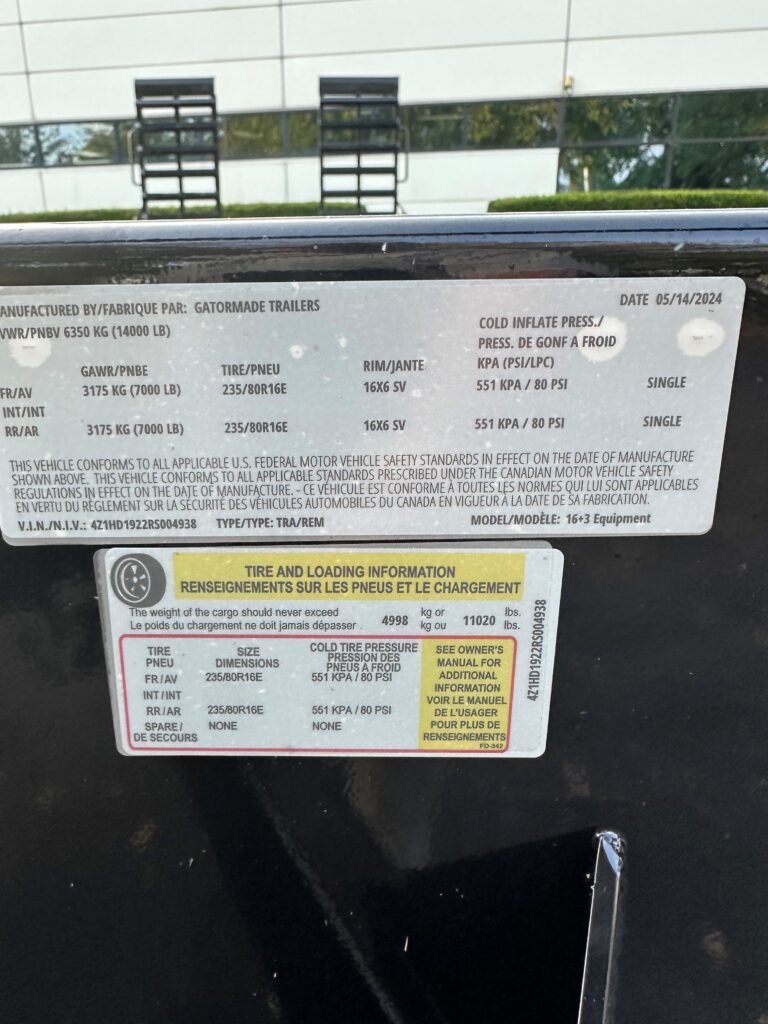 2024 gator made 18 bumper pull equipment 14 000 gvwr c3 rentals llc