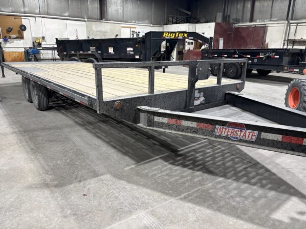 2025 Interstate 102X24 Black Deckover Equipment Tandem Axle 14000 GVWR