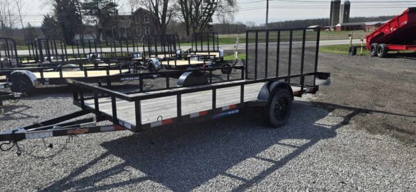 2024 Down 2 Earth 76X14 Black Utility Single Axle 2990 GVWR