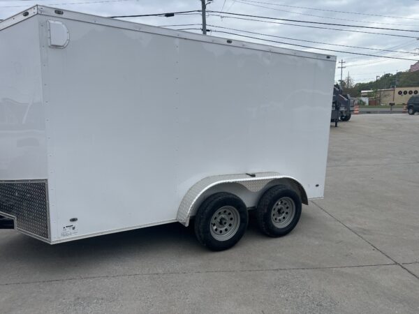 2024 STEEL PINES 6X12 White Enclosed Tandem Axle 7000 GVWR