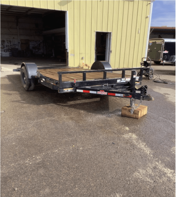 2025 Interstate 7X14 Black Utility Single Axle 7450 GVWR
