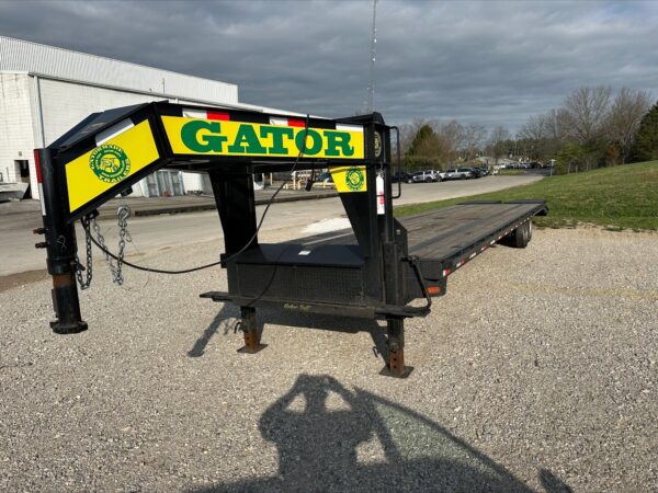 2025 Gator Made 8X40 Black Gooseneck Flatbed Tandem Axle 12000 GVWR