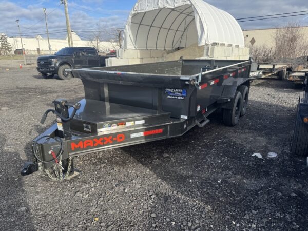 2024 Maxxd 7X14 Grey Dump Tandem Axle 14,000 GVWR