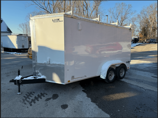 2023 Look Trailers 7X14 White Enclosed Tandem Axle 7,000 GVWR
