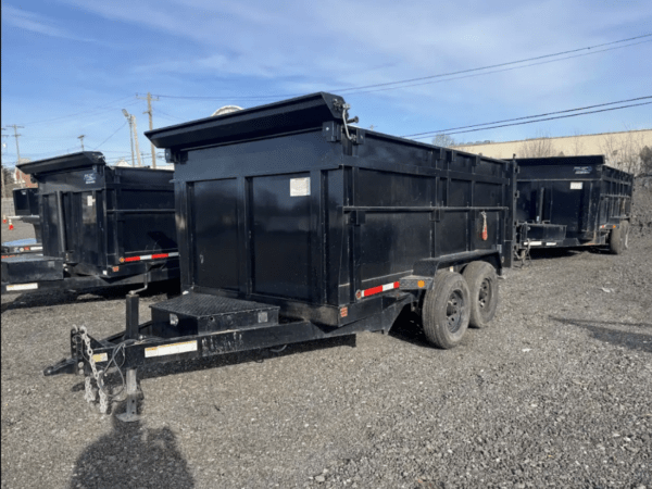 2024 Quality Steel 83X12 Black Dump 12000 GVWR