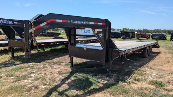 2023 DP Platinum 10X26 Black Gooseneck Deckover Tandem Axle 14000 GVWR