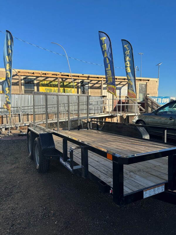 2023 SURE TRAC 7X14 Black Utility Tandem Axle 7,000 GVWR