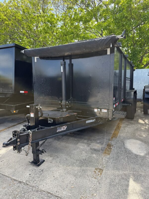 2024 AMERICAN MADE 7X14 Black Dump Tandem Axle 14000 GVWR