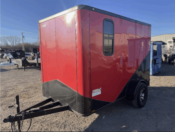 2022 Spartan Cargo 6X10 Red Enclosed 5200 GVWR