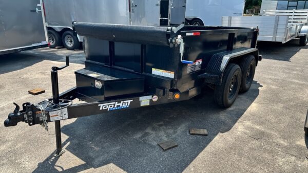 2025 Top Hat 10X60 Black Bumper Pull Dump Tandem Axle 7000 GVWR